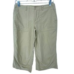 Horny Toad khaki embroidered surf print peddle pushers, 6